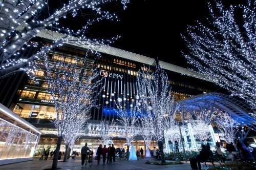 博多駅のクリスマスイルミネーション2
